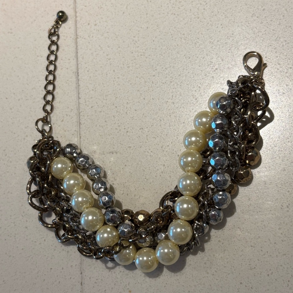 Chunky Multi 6 Strand Chain Bracelet